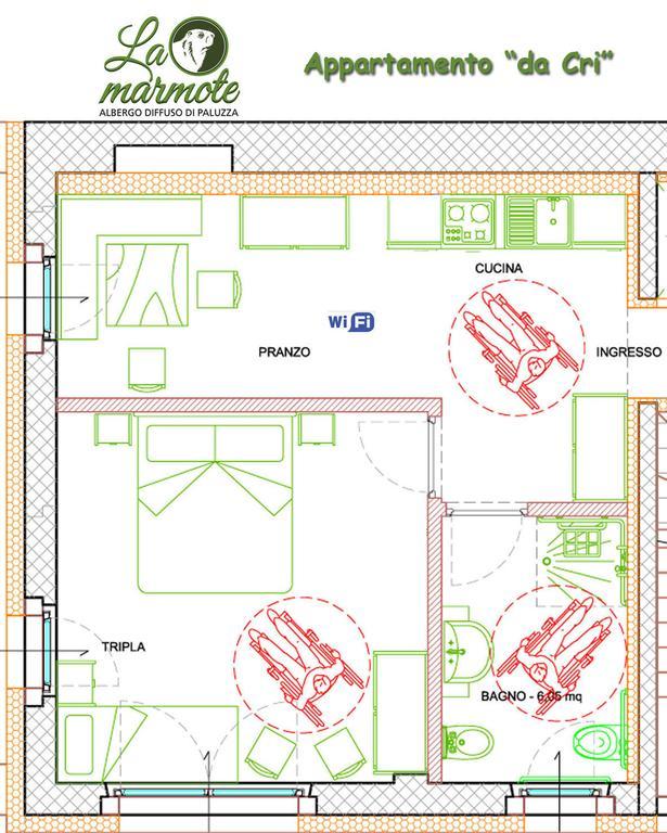 La Marmote Albergo Diffuso Di Paluzza Testeons Exterior foto